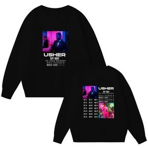 2023 Usher My Way The Vegas Residency Tour 2 Sided Sweatshirts